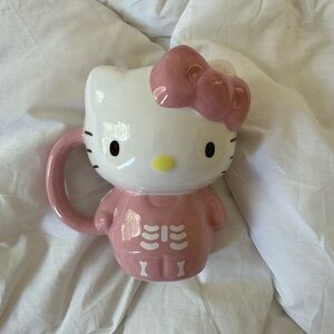 🎈hello kitty skeleton coffee mug cup halloween white and pink 2024 NWT